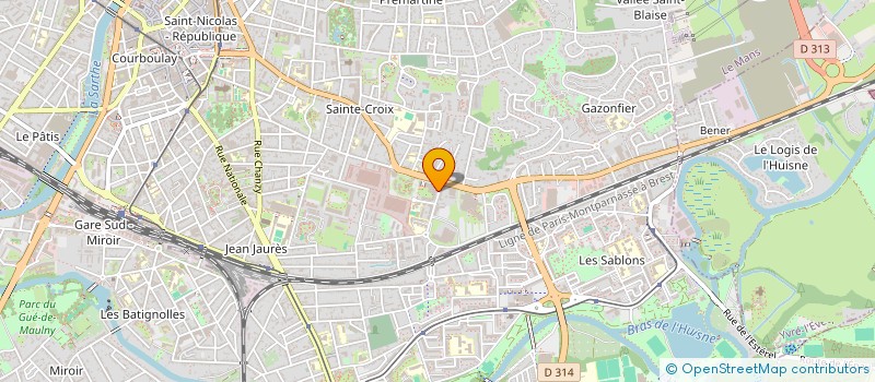 localisation de l'entreprise FEDERATION FRANCAISE DE TWIRLING BATON - COMITE DEPARTEMENTAL DE LA SARTHE  LE MANS