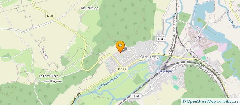 localisation de l'entreprise FEDERATION FRANCAISE DES MOTARDS EN COLERE 27  SERQUIGNY