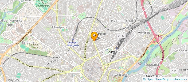 localisation de l'entreprise FEDERATION FRANCAISE DES MOTARDS EN COLERE 87 à LIMOGES