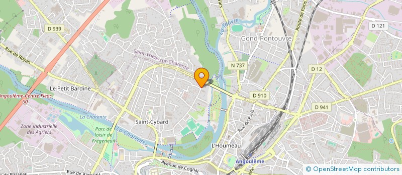 localisation de l'entreprise FEDERATION FRANCAISE DU BATIMENT CHARENT à ANGOULEME