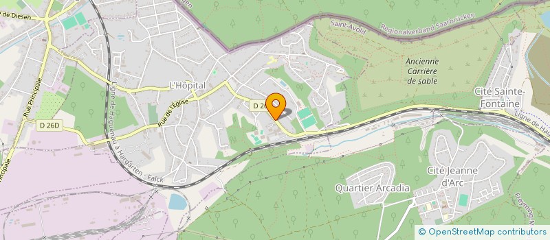 localisation de l'entreprise FEDERATION FRANCAISE DU SPORT COMPLET  L'HOPITAL