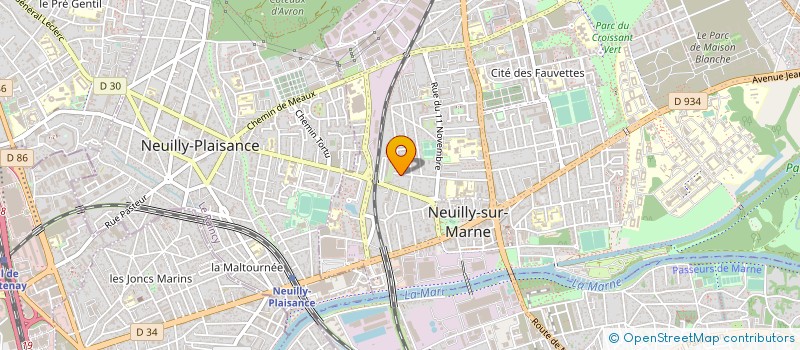 localisation de l'entreprise FEDERATION FRANCAISE OMNISPORTS DES PERSONNELS DE L'EDUCATION NATIONALE DE LA JEUNESSE ET DES SPORTS DU DPT SEINE ST DEN à NEUILLY-SUR-MARNE