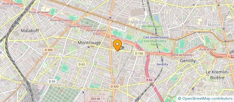 localisation de l'entreprise FEDERATION FRANCAISE PRESSE CATHOLIQUE  MONTROUGE