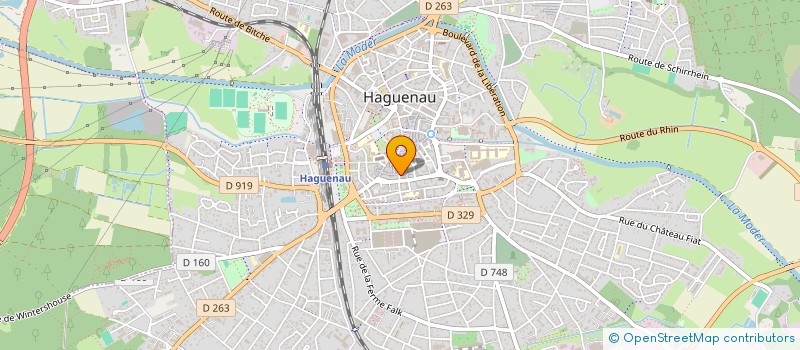 localisation de l'entreprise FEDERATION FRANCAISE RANDONNEE PEDESTRE  HAGUENAU