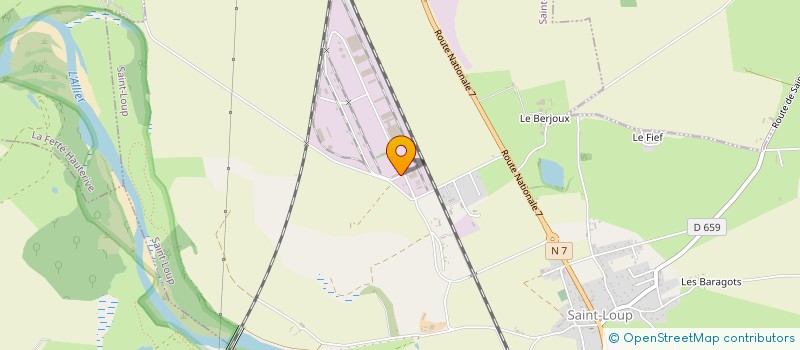 localisation de l'entreprise FEDERATION FRANCAISE SPORTS POUR TOUS  SAINT-LOUP