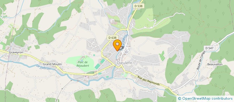 localisation de l'entreprise FEDERATION FRANCAISE SUR LES PAS DES HUGUENOTS ET DES VAUDOIS  DIEULEFIT