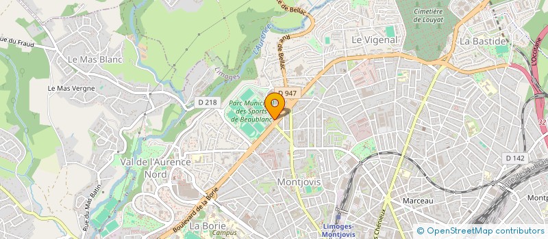 localisation de l'entreprise FEDERATION FRANCAISE TENNIS DE TABLE à LIMOGES