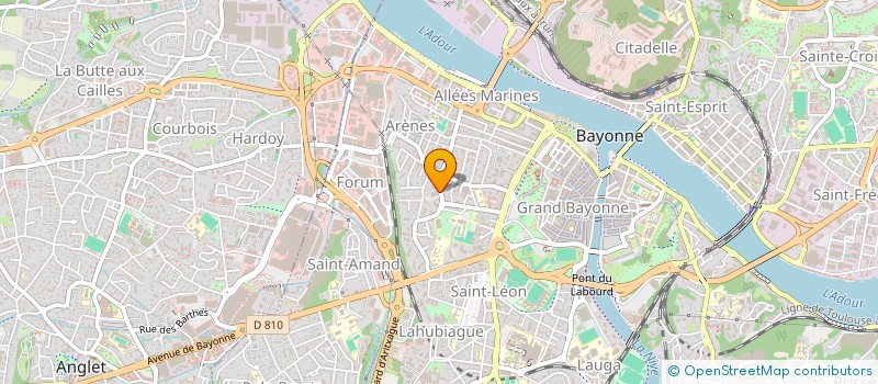 localisation de l'entreprise FEDERATION FRSE PELOTE BASQUE à BAYONNE