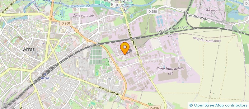 localisation de l'entreprise FEDERATION GRPTS TECHNIQ VETERINAIR NORD à ARRAS