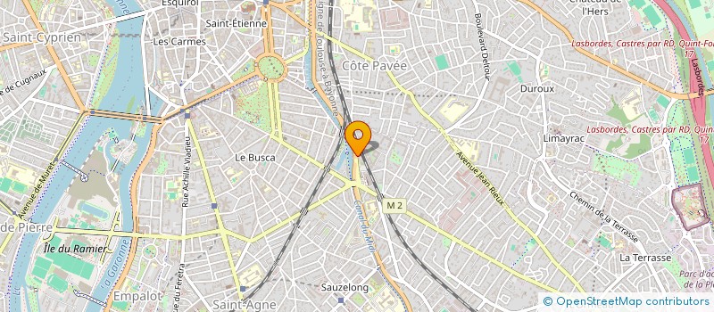 localisation de l'entreprise FEDERATION HISTORIQUE DE MIDI PYRENEES à TOULOUSE