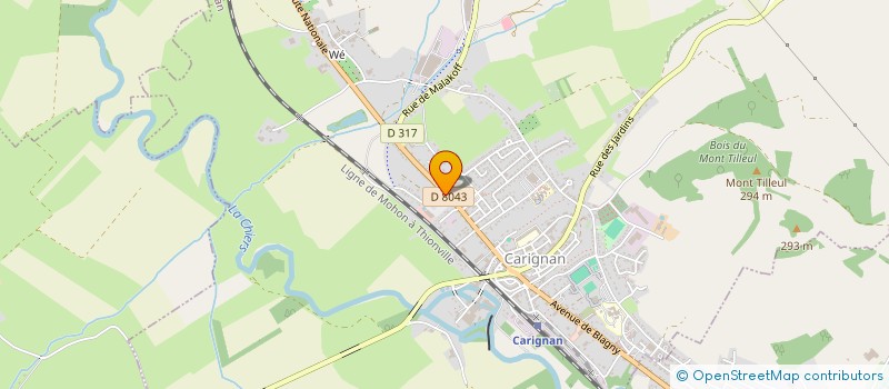 localisation de l'entreprise FEDERATION INDUSTRIELLE, ARTISANALE ET COMMERCIALE DES PORTES DU LUXEMBOURG (FIAC)  CARIGNAN