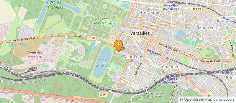 localisation de l'entreprise FEDERATION INT ARCHITECTES PAYSAGISTES à VERSAILLES