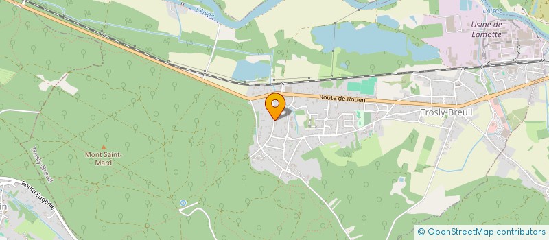 localisation de l'entreprise FEDERATION INTERNAT COMMUNAUTES L'ARCHE  TROSLY-BREUIL