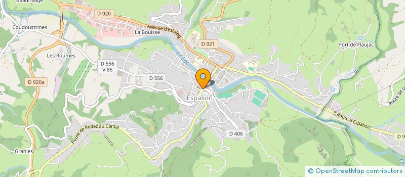 localisation de l'entreprise FEDERATION INTERNATIONALE  DE L'ARBRE  ESPALION