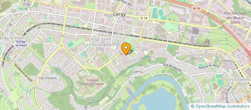 localisation de l'entreprise FEDERATION INTERNATIONALE DE LA DIASPORA ADNA TJOCK  CERGY