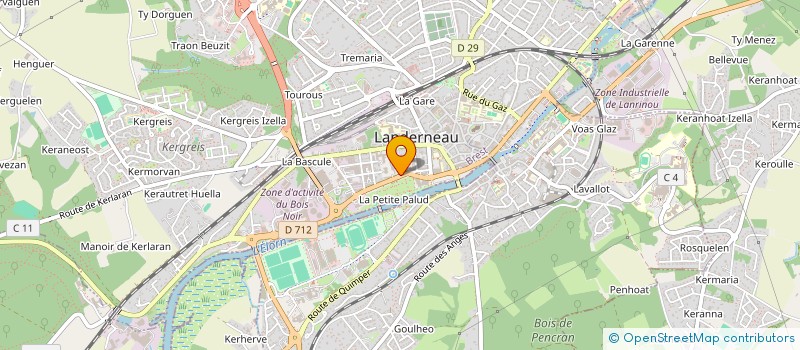 localisation de l'entreprise FEDERATION KANOMP BREIZH  LANDERNEAU