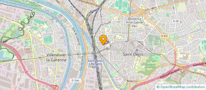 localisation de l'entreprise FEDERATION LE POING LEVE à SAINT-DENIS