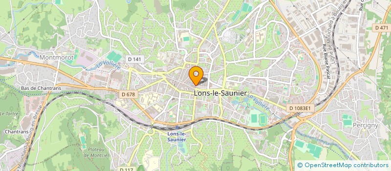 localisation de l'entreprise FEDERATION LEDONIENNE DU COMMERCE  LONS-LE-SAUNIER