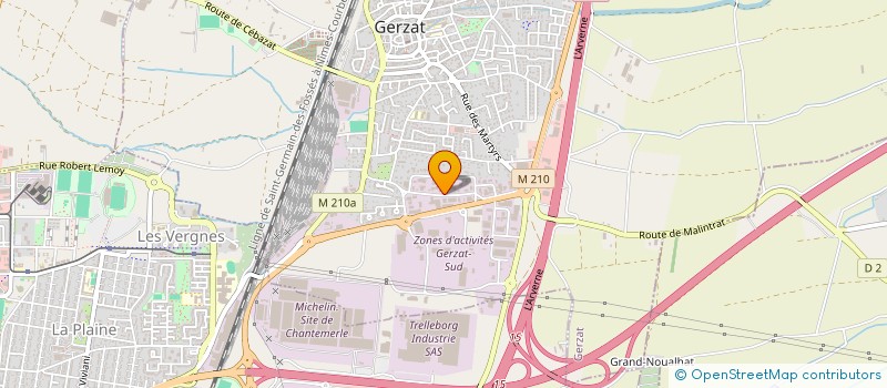 localisation de l'entreprise FEDERATION LES MAINS OUVERTES à GERZAT