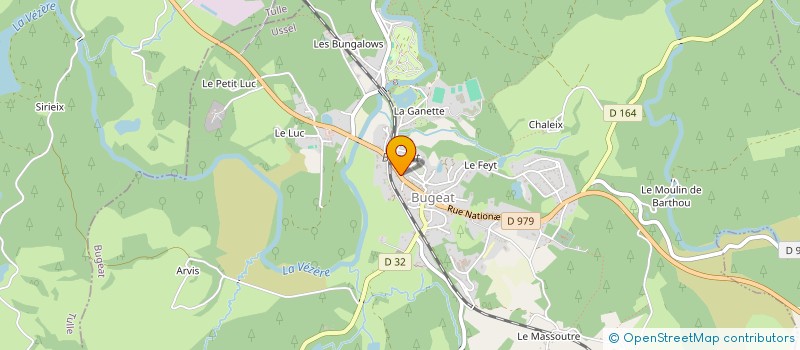 localisation de l'entreprise FEDERATION LIMOUSINE DES MAISONS ET POLES DE SANTE  BUGEAT