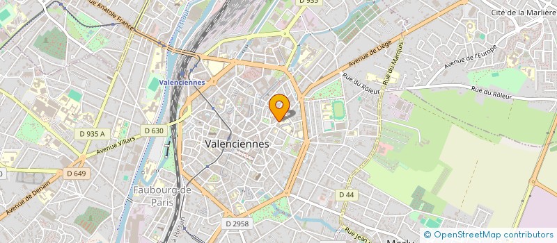 localisation de l'entreprise FEDERATION LOCALE ALTERNATIVE ET CULTURELLE  VALENCIENNES