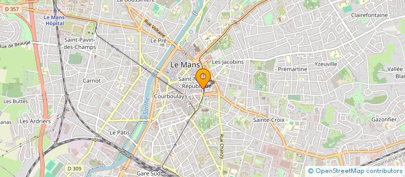 localisation de l'entreprise FEDERATION MEDECINS DE GARDE LA SARTHE  LE MANS