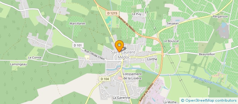 localisation de l'entreprise FEDERATION MEDOC INITIATIVES  ST JULIEN BEYCHEVELLE