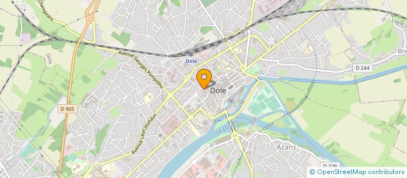 localisation de l'entreprise FEDERATION MONT-ROLAND à DOLE