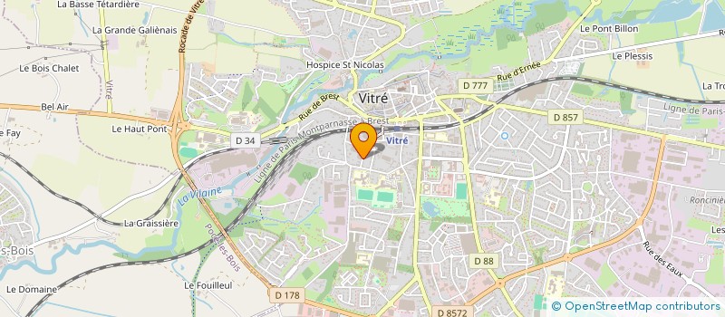 localisation de l'entreprise FEDERATION MUSICALE DEPART ILLE & VILAIN à VITRE