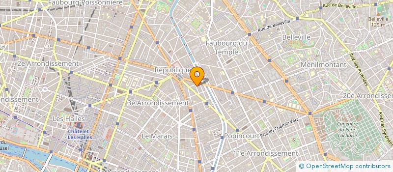 localisation de l'entreprise FEDERATION NATION AGRIC BIOLOG REGION FR à PARIS