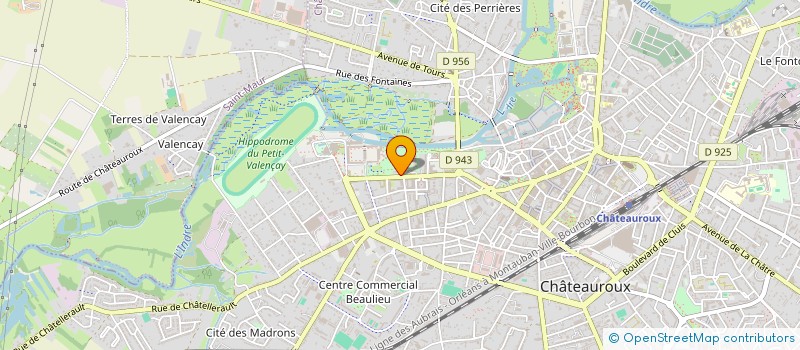 localisation de l'entreprise FEDERATION NATION MUTILES REFORMES MILIT à CHATEAUROUX