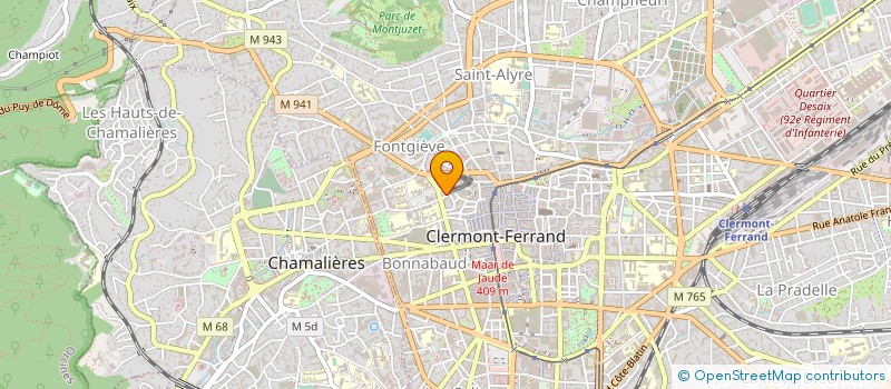 localisation de l'entreprise FEDERATION NATIONALE ACCIDENTES TRAVAIL à CLERMONT-FERRAND