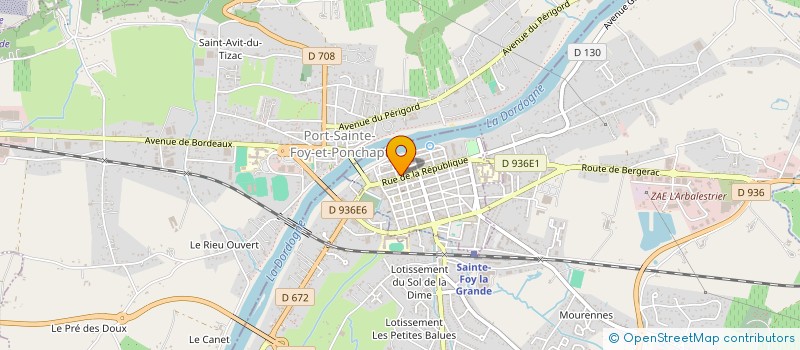 localisation de l'entreprise FEDERATION NATIONALE ACCIDENTES TRAVAIL ET HANDICAPES  SAINTE-FOY-LA-GRANDE