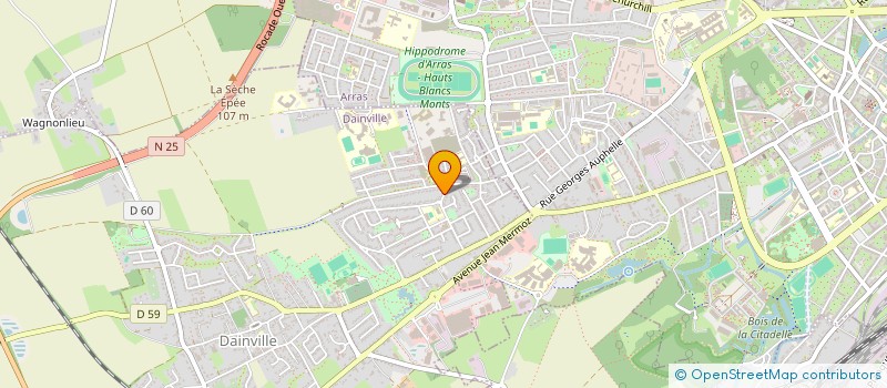 localisation de l'entreprise FEDERATION NATIONALE AUTONOME DES PUPILLES DE LA NATION ET ORPHELINS DE GUERRE (FNAPOG ARTOIS-FLANDRES)  DAINVILLE