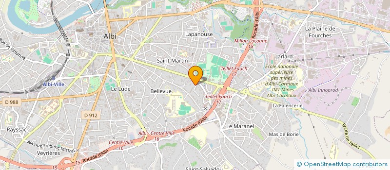 localisation de l'entreprise FEDERATION NATIONALE DE L'ARTISANAT AUTOMOBILE DU TARN à ALBI