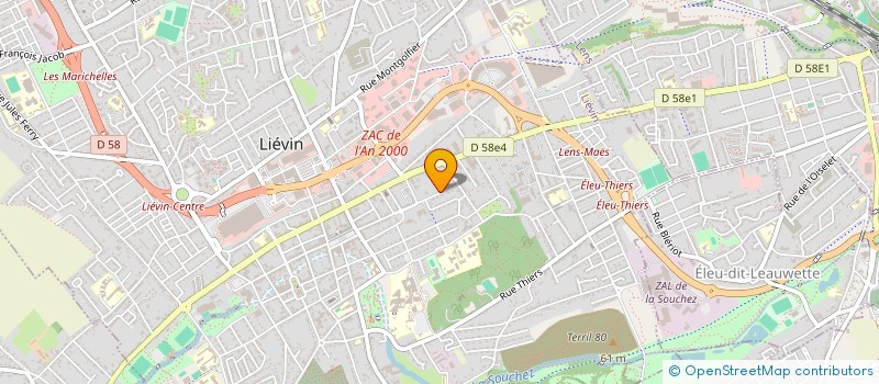 localisation de l'entreprise FEDERATION NATIONALE DES ACCIDENTES DE LA VIE DU PAS DE CALAIS à LIEVIN