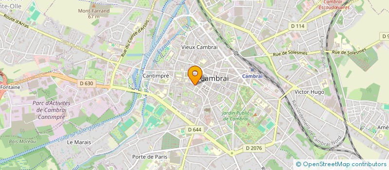 localisation de l'entreprise FEDERATION NATIONALE DES ACCIDENTES DU TRAVAIL ET DES HANDICAPES SECTION CAMBRAI ET ENVIRONS  CAMBRAI