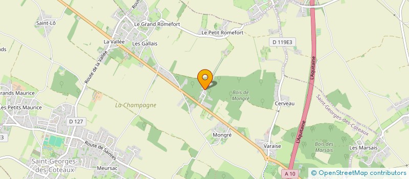 localisation de l'entreprise FEDERATION NATIONALE DES ANCIENS COMBATTANTS ALGERIE MAROC ET TUNISIE COMITE DE SAINTES  SAINT-GEORGES-DES-COTEAUX