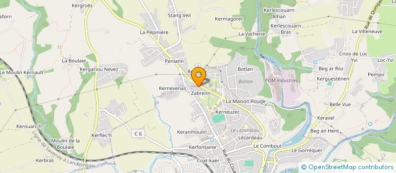 localisation de l'entreprise FEDERATION NATIONALE DES ANCIENS COMBATTANTS COMITE DE QUIMPERLE  QUIMPERLE