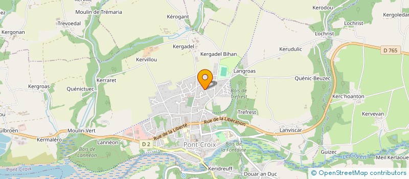 localisation de l'entreprise FEDERATION NATIONALE DES ANCIENS COMBATTANTS EN ALGERIE MAROC ET TUNISIE  PONT-CROIX