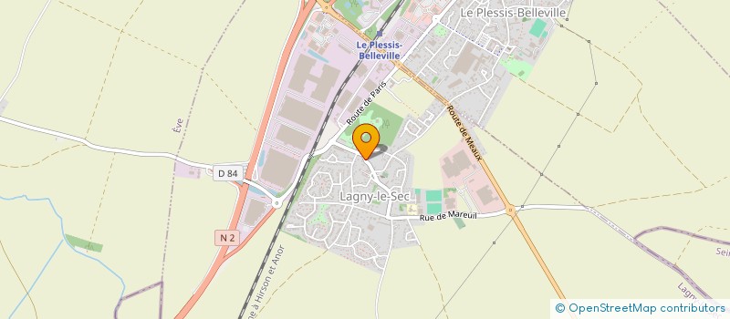 localisation de l'entreprise FEDERATION NATIONALE DES ANCIENS COMBATTANTS EN ALGERIE MAROC ET TUNISIE  LAGNY-LE-SEC