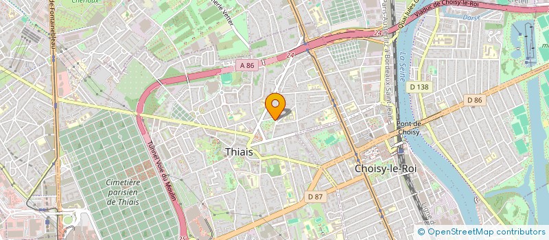 localisation de l'entreprise FEDERATION NATIONALE DES ANCIENS COMBATTANTS EN ALGERIE MAROC TUNISIE  THIAIS