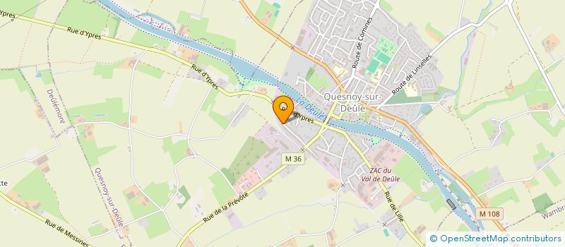 localisation de l'entreprise FEDERATION NATIONALE DES ANCIENS COMBATTANTS EN ALGERIE MAROC TUNISIE COMITE LOCAL DE QUESNOY SUR DEULE (FNACA)  QUESNOY-SUR-DEULE