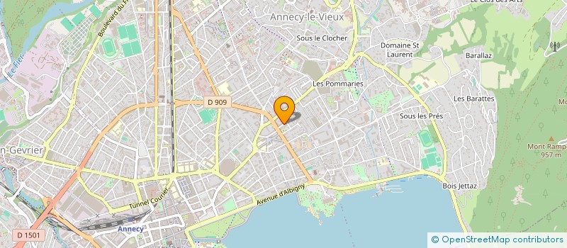 localisation de l'entreprise FEDERATION NATIONALE DES ASSOCIATIONS DE RETRAITES DE L'ARTISANAT ET DU COMMERCE DE PROXIMITE DE LA HAUTE-SAVOIE à ANNECY