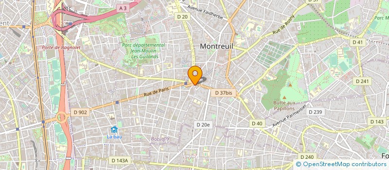 localisation de l'entreprise FEDERATION NATIONALE DES CENTRES DE SANTE à MONTREUIL