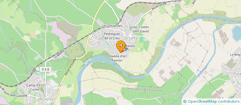 localisation de l'entreprise FEDERATION NATIONALE DES COMPAGNIES DE THEATRE ET D'ANIMATION COMITE DEPARTEMENTAL 66  ORTAFFA