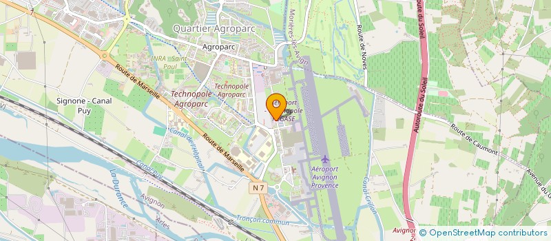 localisation de l'entreprise FEDERATION NATIONALE DES  COOPERATIVES ET GROUPEMENT DE TRANSPORT  -FRANCE GROUPEMENTS-  AVIGNON