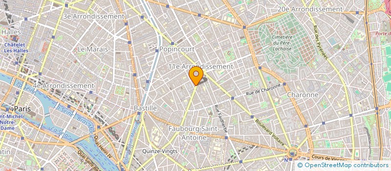 localisation de l'entreprise FEDERATION NATIONALE DES EQUIPES DE SOINS SPECIALISES (FENDESS)  PARIS