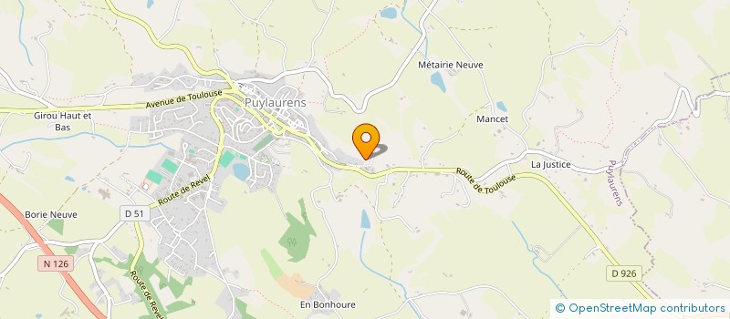 localisation de l'entreprise FEDERATION NATIONALE DES RETRAITES DE LA GENDARMERIE DE LA GARDE REPUBLICAINE SECTION DE CASTRES à PUYLAURENS