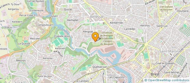 localisation de l'entreprise FEDERATION NATIONALE DES STRUCTURES D'ACTION SOCIALE ET CULTURELLE DE L'ENSEIGNEMENT SUPERIEUR à BREST